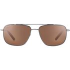 TELLARO, Shiny Gunmetal with Dark Brown Inside Temple Tips-Mineral Polarized Drivers Cat 2 to 3, hi-res image number null